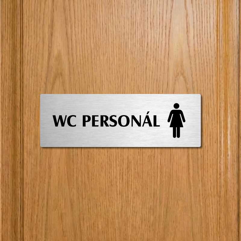 WC personál ženy, 240x79mm, zlatá popiska 